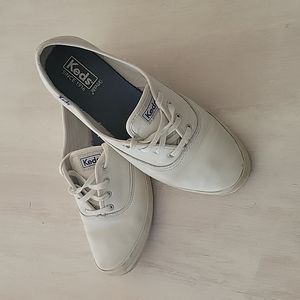 White Leather Keds